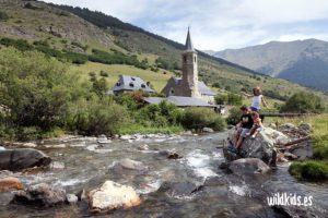 Pirineo catalan con niños