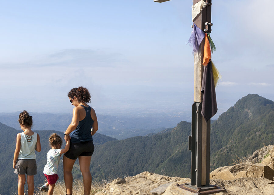 Puigsacalm con niños