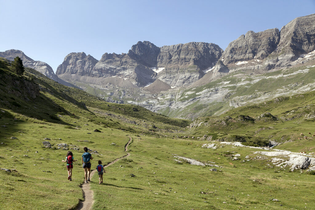 Altos Pirineos con niños