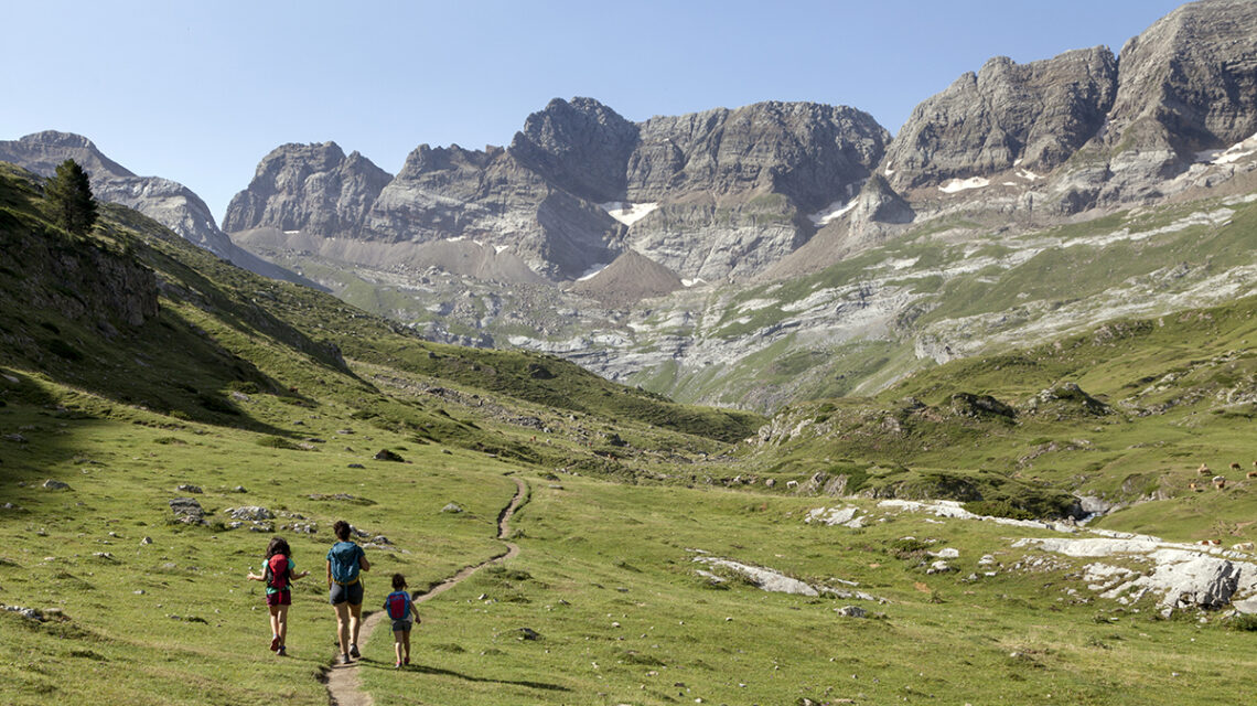 Altos Pirineos con niños