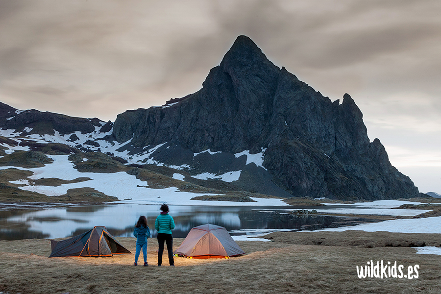 Dormir en la montaña con niños acampada 03 Dormir en la montaña con niños