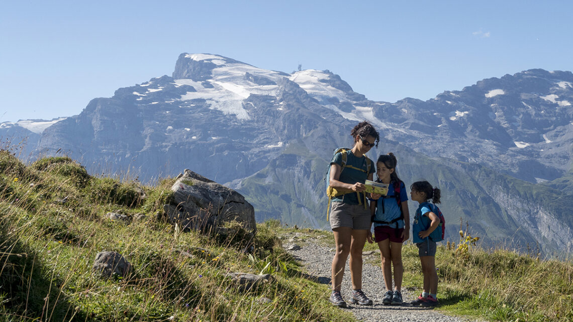 Engelberg con niños
