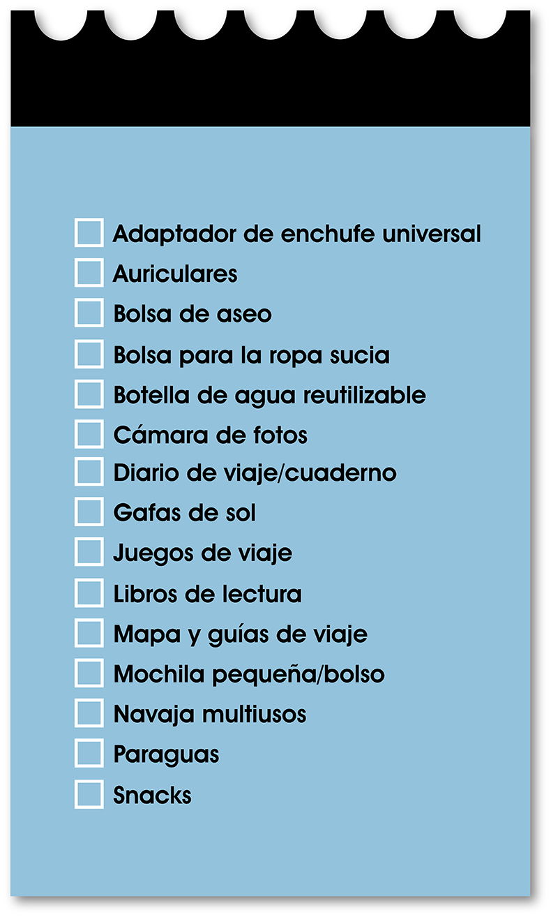 Equipaje para viajar con niños - listado de complementos Equipaje para viajar con niños