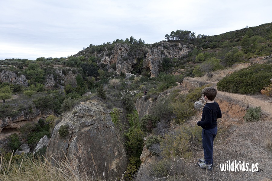 Excursion con niños en Alborache a la cueva de las Palomas