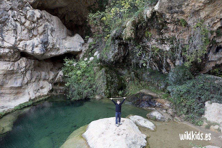 Excursion con niños en Alborache a la cueva de las Palomas