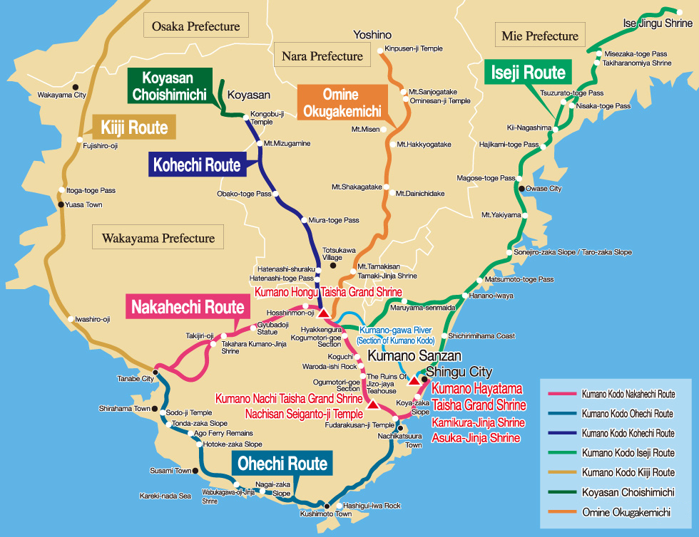 Kumano Kodo Rutas