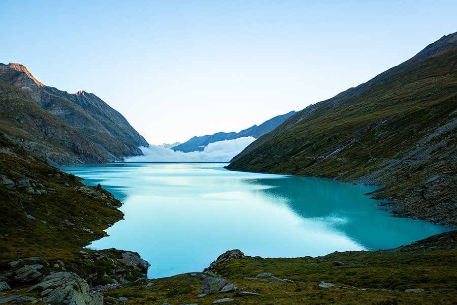 Lagos de montaña en Suiza: Mattmarksee