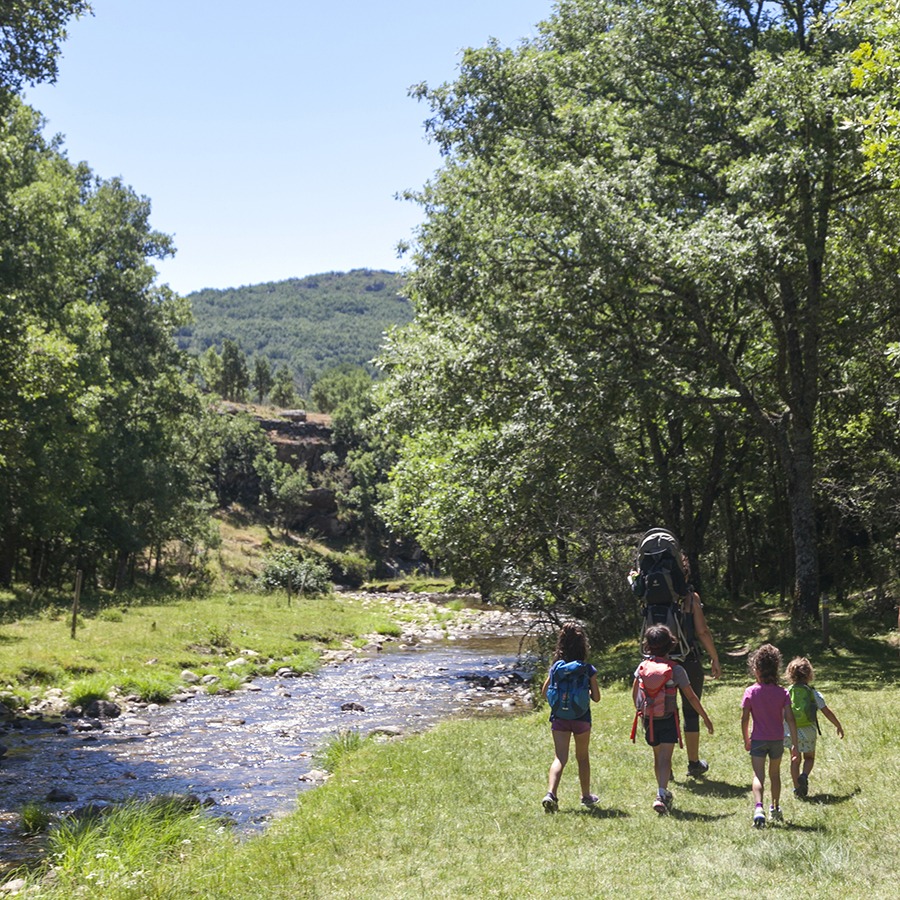 Excursión con niños a las sendas de la Hiruela