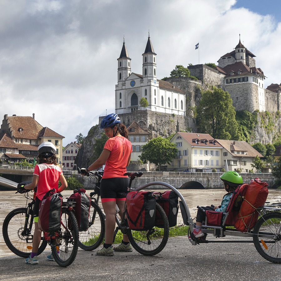Rutas en bicicleta por Suiza para toda la familia