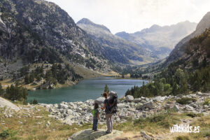 Val d'Aran con niños - estany de Besiberri