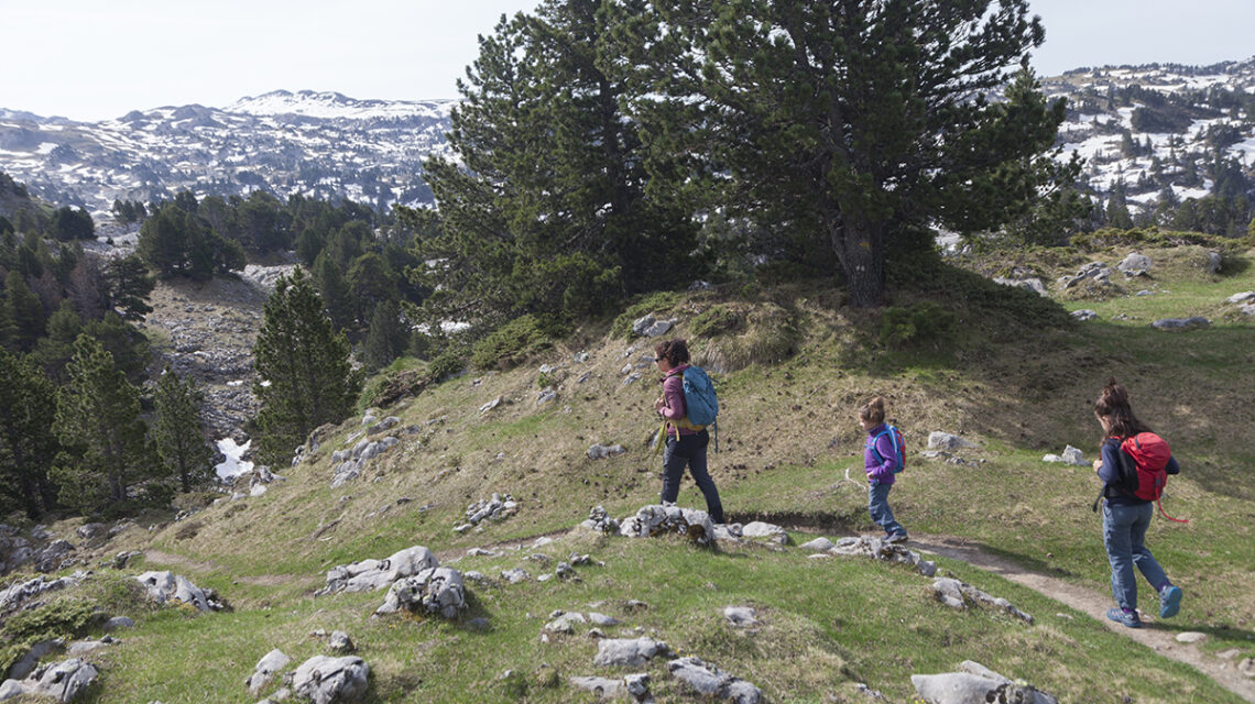 Valle de Roncal con niños