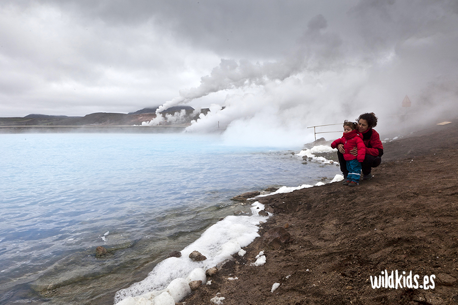 Viajar a Islandia con niños - lago Myvatn Viajar a Islandia con niños